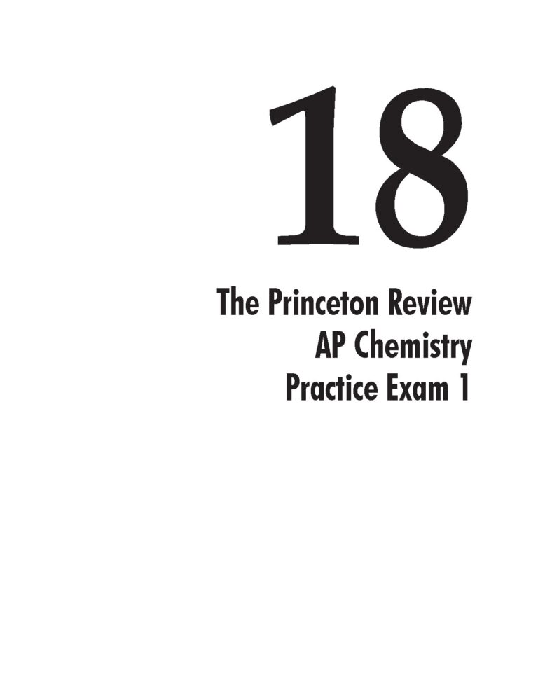AP Chemistry Practice Test 1