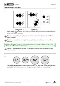 AP Chemistry Unit 3 Progress Check MCQ