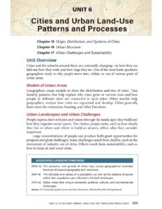 AP Human Geography Unit 6: Cities and Urban Land Use