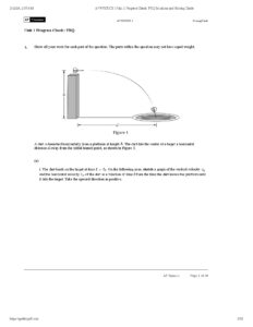 AP Physics 1 Unit 1 Progress Check FRQ Solutions Guide