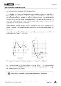 Unit 2 Progress Check FRQ Part B AP Calculus AB